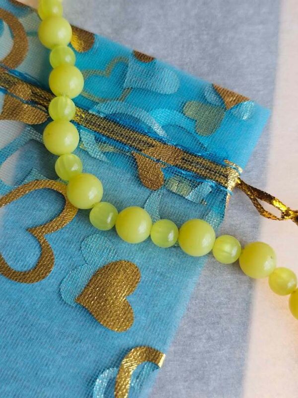 p1-200.jpg Vintage Lucite Yellow Bead Necklace