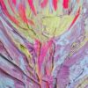 Local Artist Pink Flower Framed 8x10 Original Framed Painting Orlando