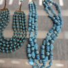 5 - Vintage Blue Beaded Necklace Collection W Germany Japan Signed. lot