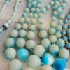 5 - Vintage Blue Beaded Necklace Collection W Germany Japan Signed. lot
