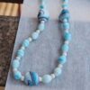 5 - Vintage Blue Beaded Necklace Collection W Germany Japan Signed. lot