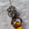 Handmade Wire Wrapped Vintage citrine Crystal Pendant Necklace