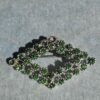 Vintage Green Rhinestone Silver-Tone Brooch