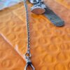 Antique Metal Mesh Watch Fob with Engraved Seal Charm