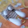 p1-326.jpg Vintage White Milk Glass Teardrop Screw-Back Earrings