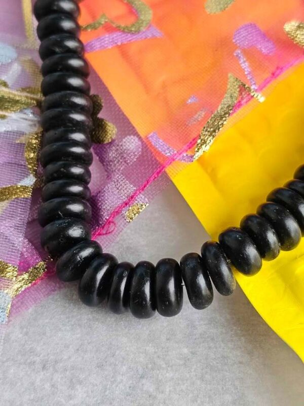 Black Disc Bead Strand