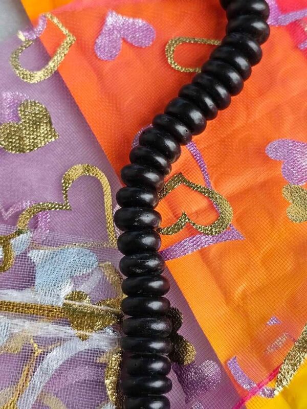 Black Disc Bead Strand