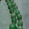 p1-38.jpg Vintage Double Strand Green Marbled Bead Necklace