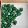 Mid-Century Faux Malachite Plastic Craft Beads