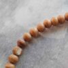 Natural Wood and Bodhi Seed Beaded Necklace