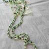 p1-437.jpg Vintage 1970s Jade Green Beaded Long Necklace - Boho Mod Lucite