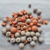 p1-559.jpg Vintage 80 Grams of stock Assorted Terracotta and Clay Craft Beads