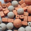 p1-562.jpg Vintage 80 Grams of stock Assorted Terracotta and Clay Craft Beads