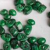 Mid-Century Faux Malachite Plastic Craft Beads
