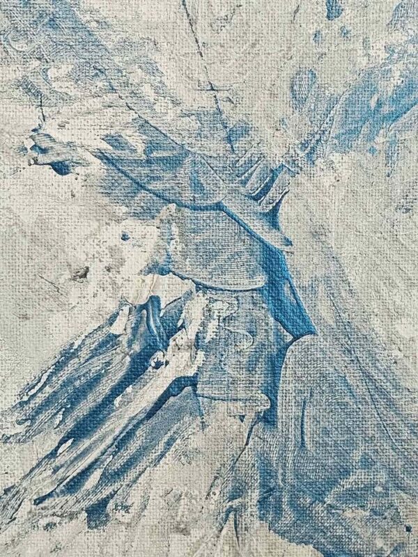 Local artist original angel abstract 8x10 painting by Kerry Love