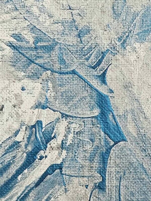 Local artist original angel abstract 8x10 painting by Kerry Love
