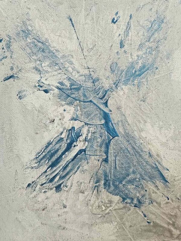 Local artist original angel abstract 8x10 painting by Kerry Love