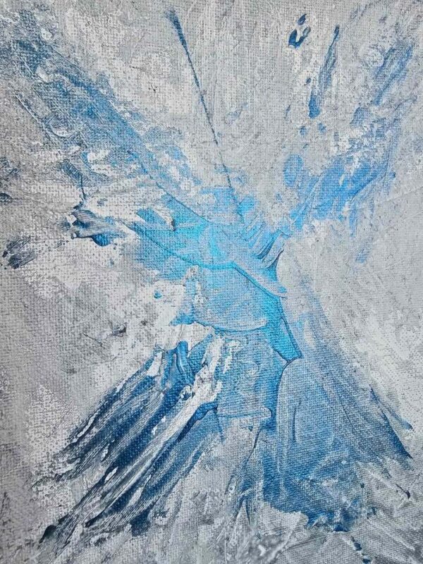 Local artist original angel abstract 8x10 painting by Kerry Love