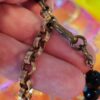 p1-649.jpg Check out the brass chain on this JET Black Vintage Faceted Bead Necklace!