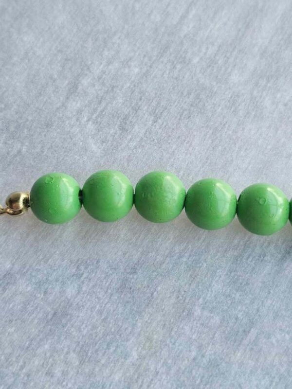 Ugly Vintage Green Beaded Necklace