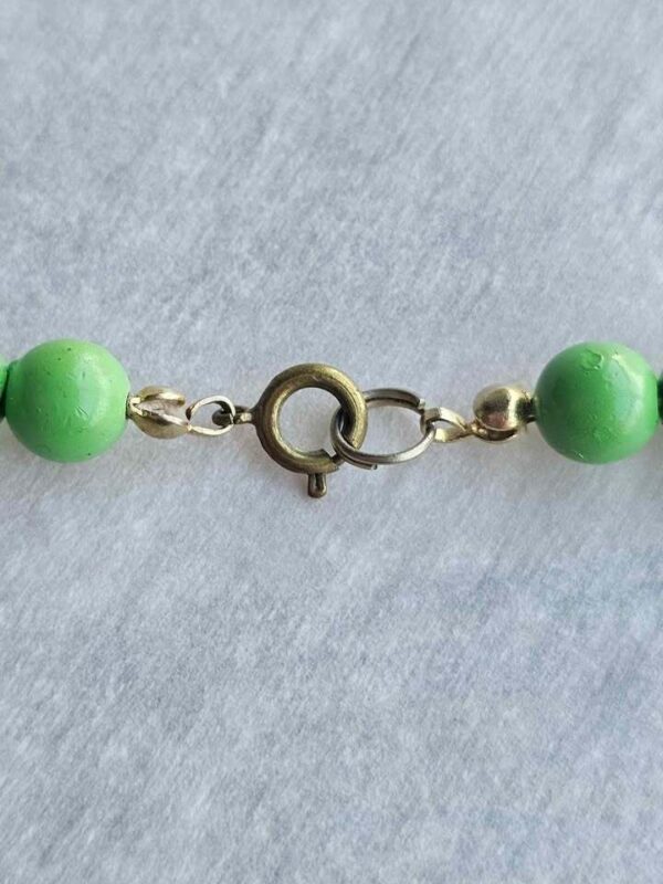 Ugly Vintage Green Beaded Necklace