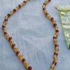 Amber and Brown Faceted Bead Necklace