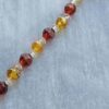 Amber and Brown Faceted Bead Necklace