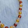 Amber and Brown Faceted Bead Necklace