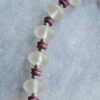 p1-736.jpg Vintage Burgundy and Frosted Glass Beaded Necklace