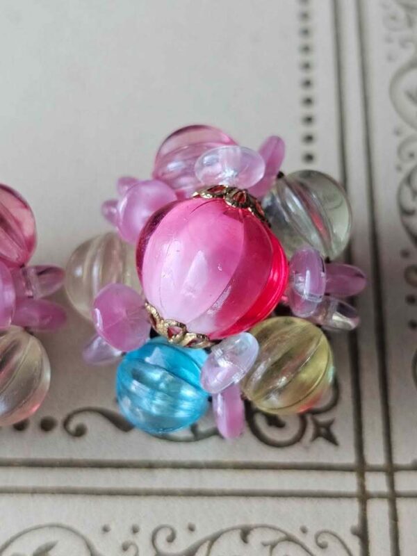 Pink Vintage West Germany signed pastel earrings
