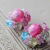 Pink Vintage West Germany signed pastel earrings
