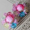 Pink Vintage West Germany signed pastel earrings