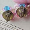 Pink Vintage West Germany signed pastel earrings