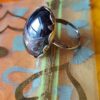 Vintage Silver Tone Cabochon Ring