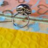 Vintage Silver Tone Cabochon Ring
