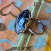 Vintage Silver Tone Cabochon Ring