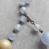 Vintage Blue and Gold Beaded Necklace