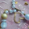 Vintage Blue and Gold Beaded Necklace