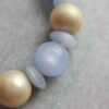 Vintage Blue and Gold Beaded Necklace