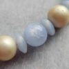 Vintage Blue and Gold Beaded Necklace