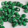 Mid-Century Faux Malachite Plastic Craft Beads