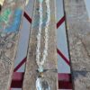 Authentic Vintage Aurora Borealis Crystal Necklace with Teardrop Crystal Pendant
