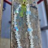 Authentic Vintage Aurora Borealis Crystal Necklace with Teardrop Crystal Pendant