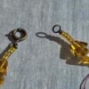 RARE: Vintage Amber Glass Carved Bead Necklace