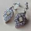 p1-931.jpg Vintage Silver-Tone Rhinestone Screw-Back Earrings