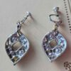 p1-934.jpg Vintage Silver-Tone Rhinestone Screw-Back Earrings