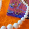 Vintage Japan Milk Glass Graduated Bead Necklace