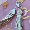 Gorgerous 7.5" Vintage Multi-Strand Italy 925 Silver Herringbone Bracelet