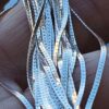 Gorgerous 7.5" Vintage Multi-Strand Italy 925 Silver Herringbone Bracelet