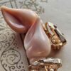 p1-963.jpg Vintage Avon Shell Clip-On Earrings